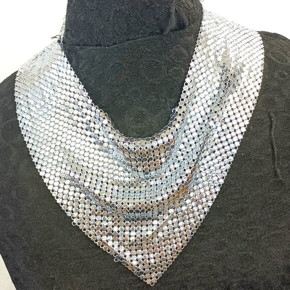 Ferrara Whiting and Davis Jewelry - Ferrara Whiting & Davis Silver Vacuum Metalized Necklace